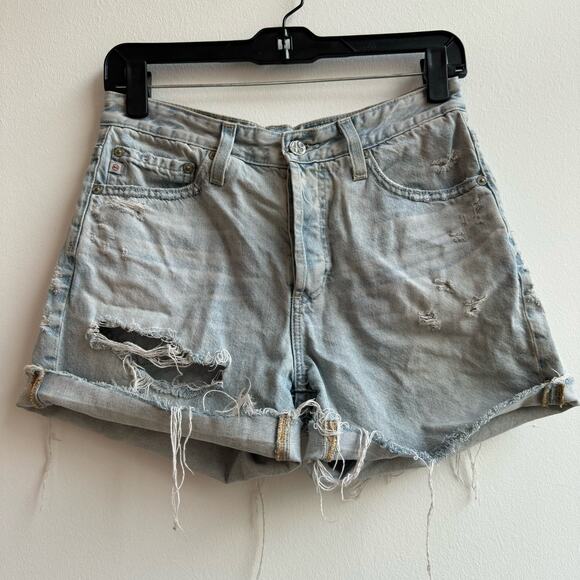 AG Jeans 49 Button Distressed Cut Off Shorts - 26 - Picture 7 of 9